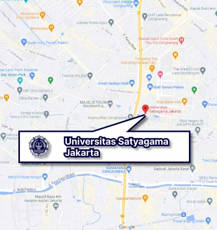 Peta Lokasi Kampus (Google Map) Magister Universitas Satyagama Nomor